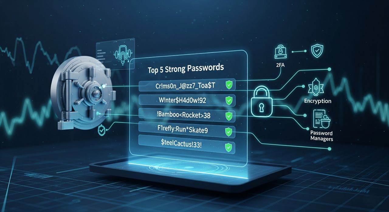 What are 5 strong passwords