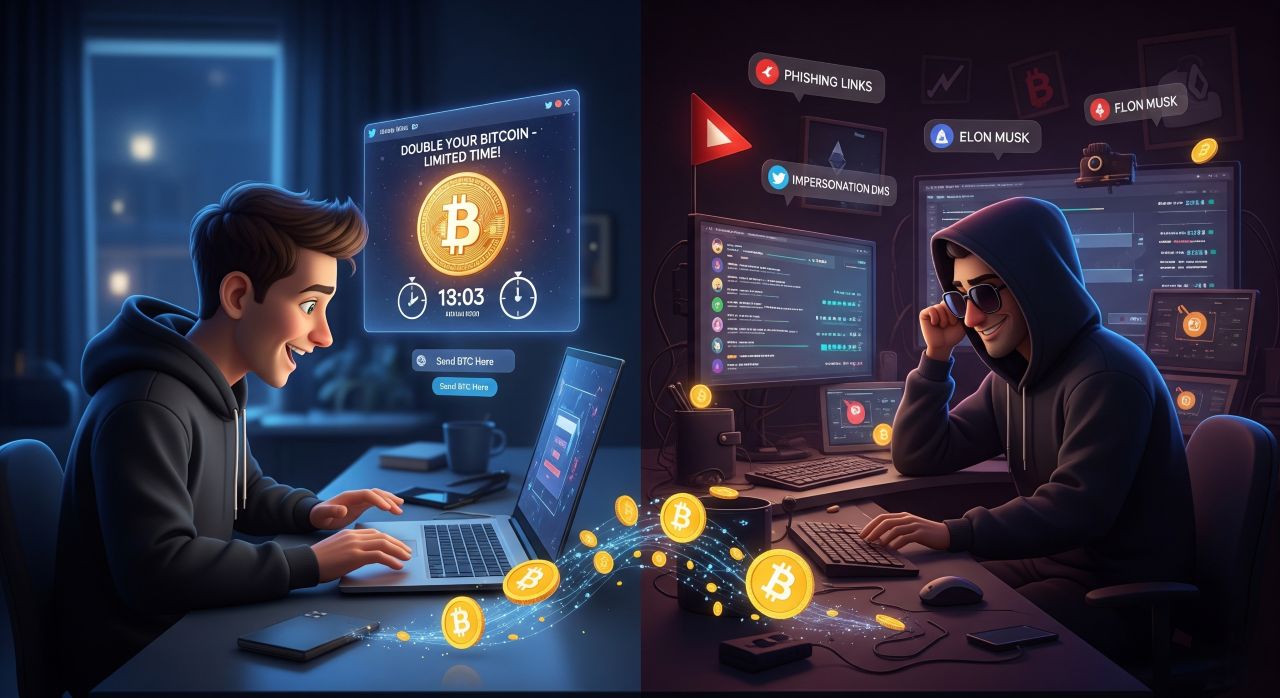 What is the Bitcoin scam method