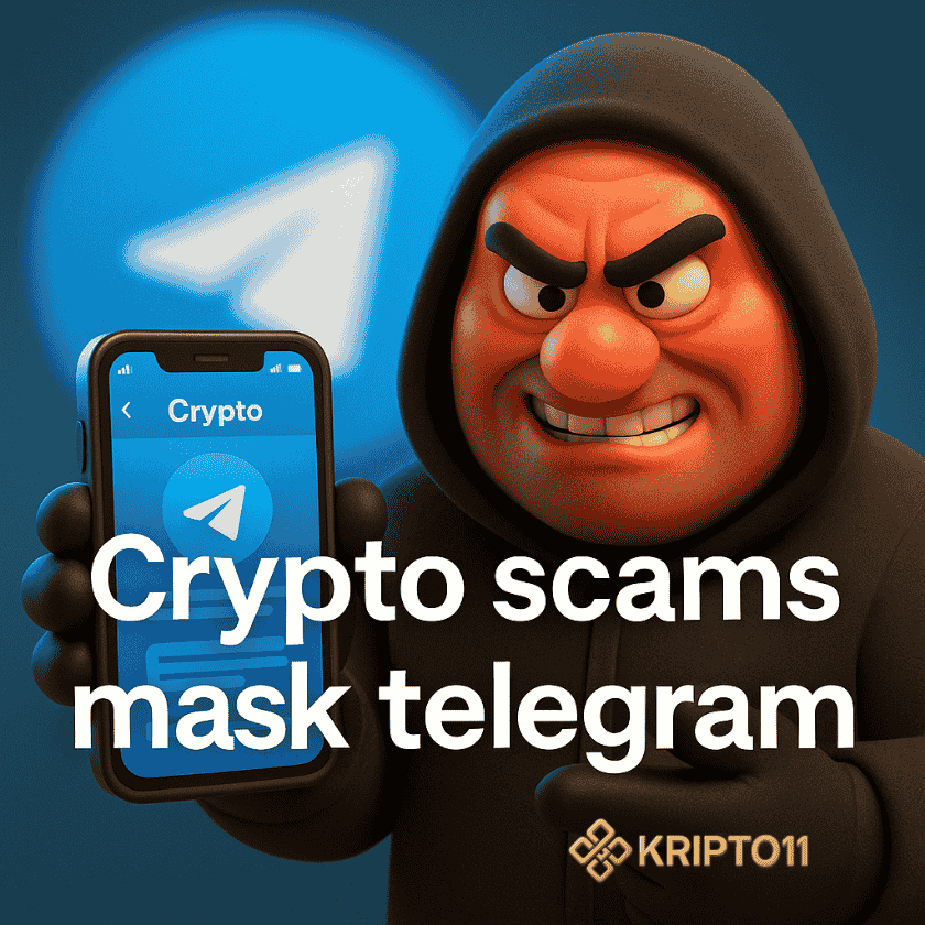 Crypto scams mask telegram