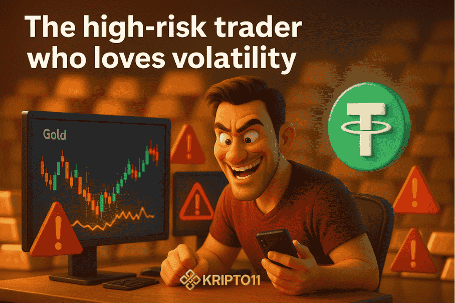 Risky for buty gold with USDT
