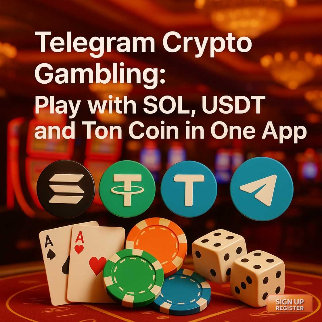 Telegram Crypto casino play with sol usdt ton