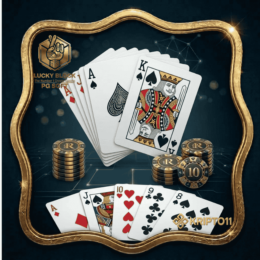 Poker card crypto